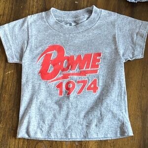 Gray Bowie 1974 Kids T-Shirt